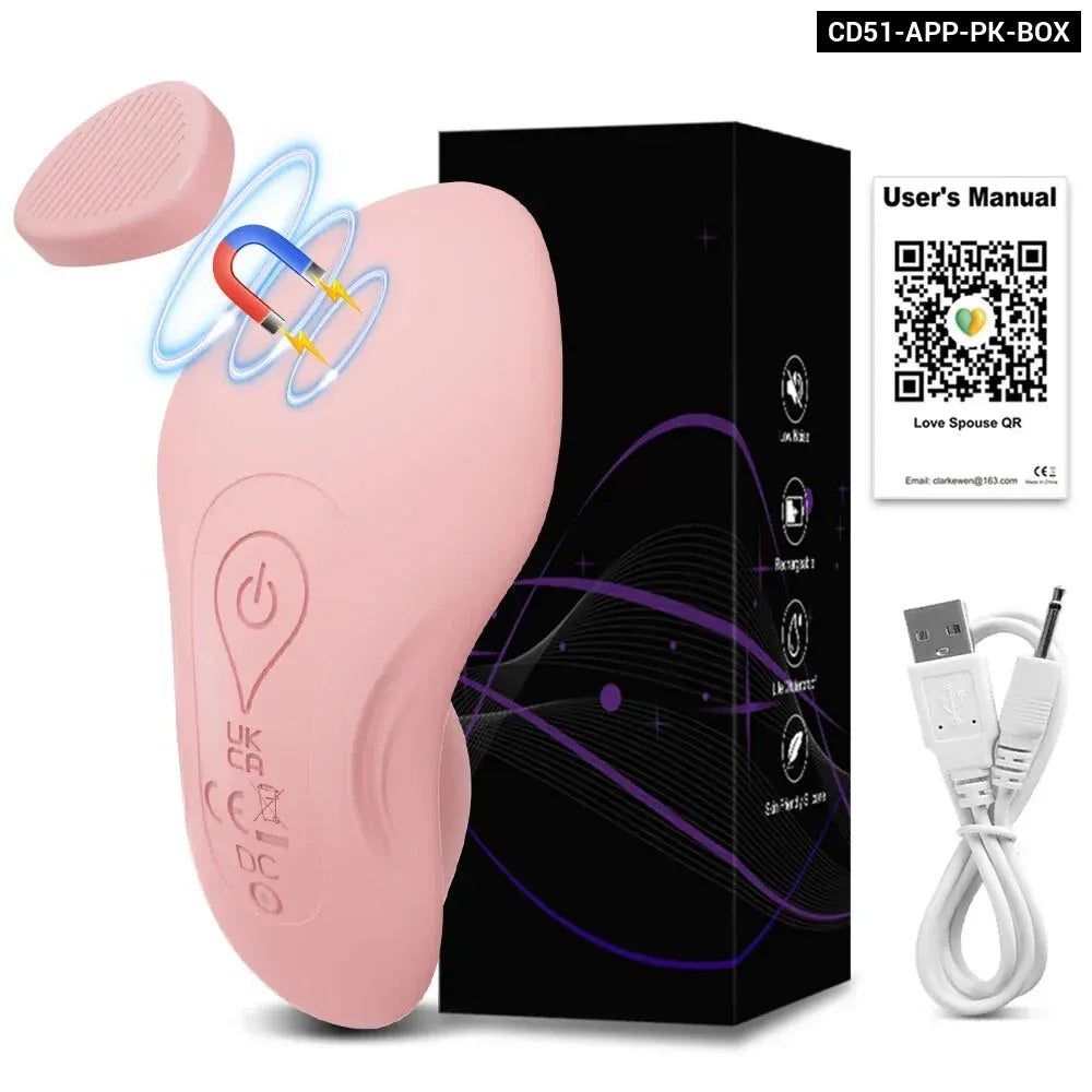 Bluetooth Wearable Vibrator for Women App Controlled Clitoral Stimulator Magnetic Couples