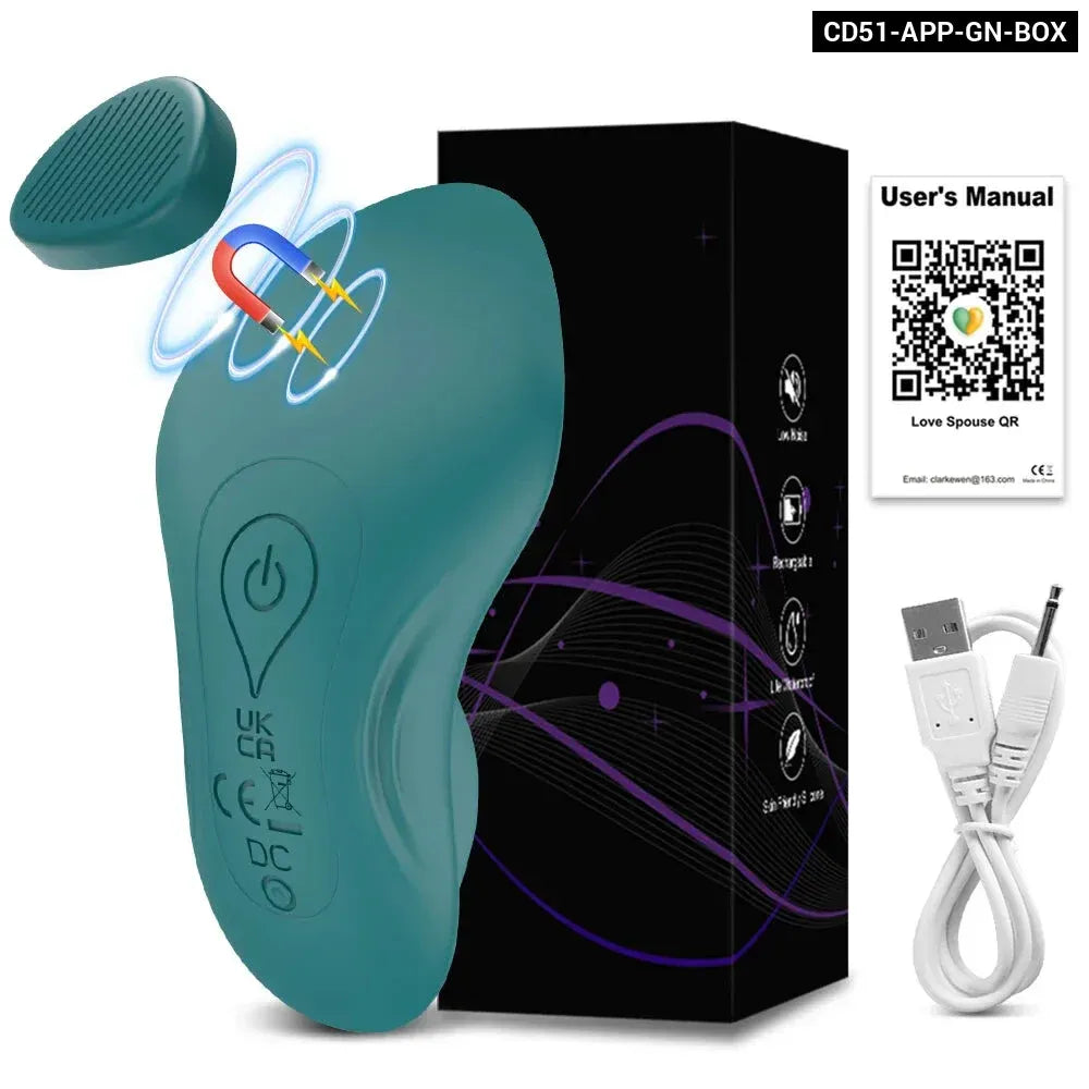 Bluetooth Wearable Vibrator for Women App Controlled Clitoral Stimulator Magnetic Couples