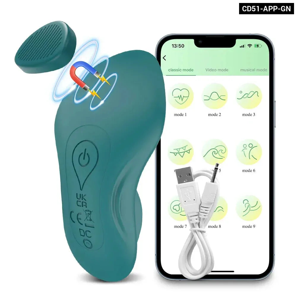 Bluetooth Wearable Vibrator for Women App Controlled Clitoral Stimulator Magnetic Couples
