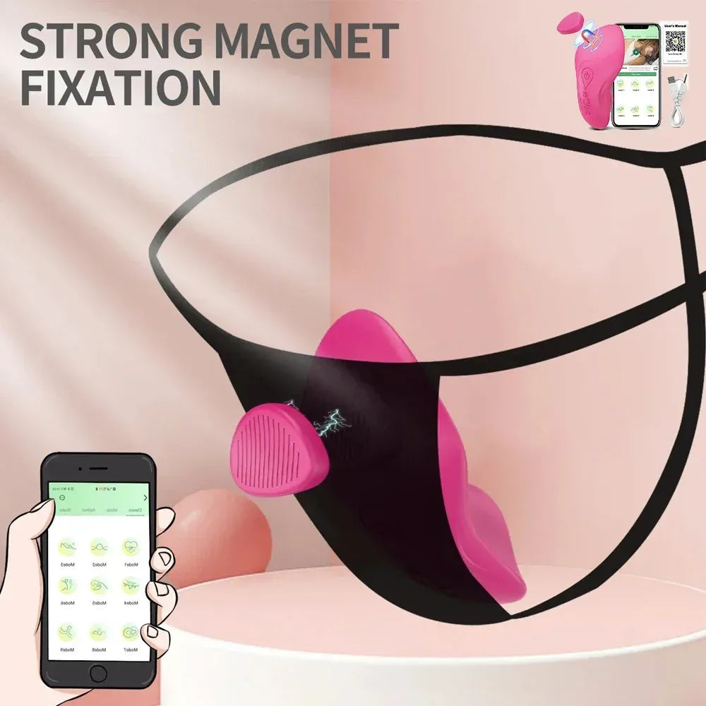 Bluetooth Wearable Vibrator for Women - Magnetic Egg Stimulator