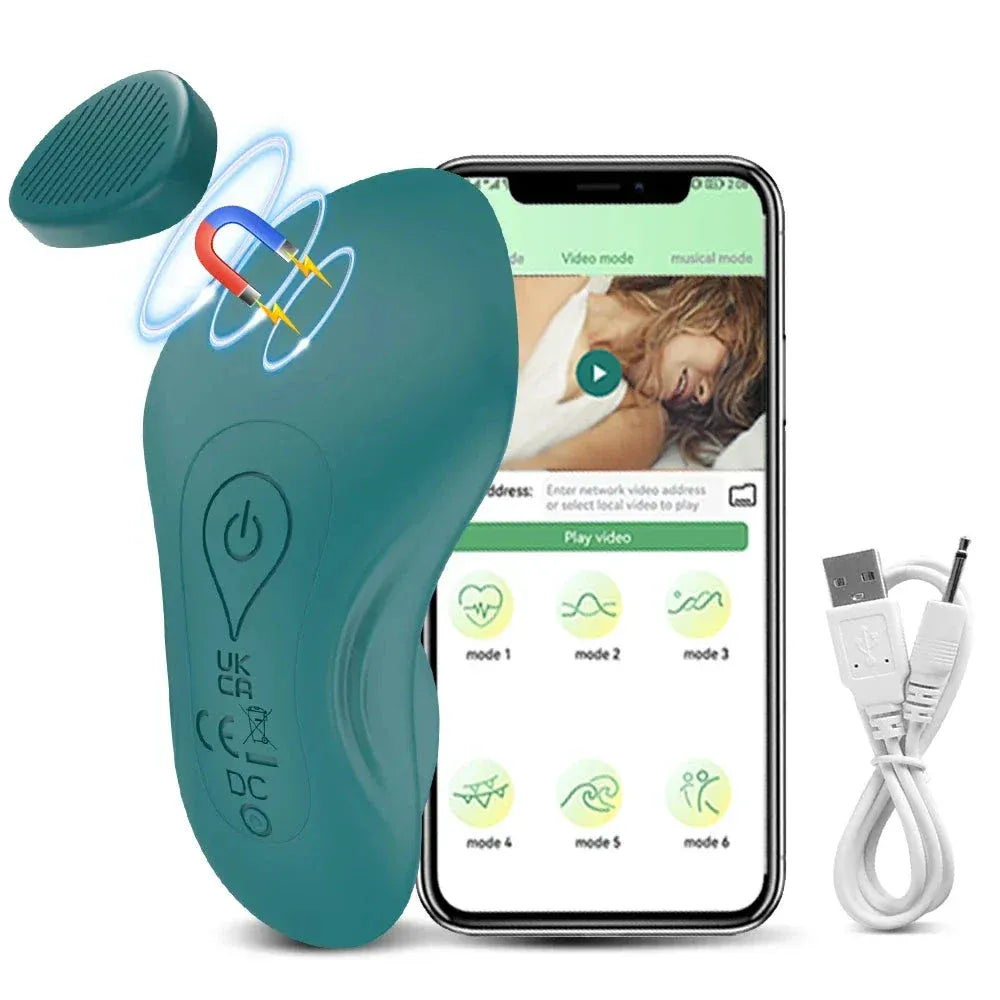 Bluetooth Wearable Vibrator for Women - Magnetic Egg Stimulator