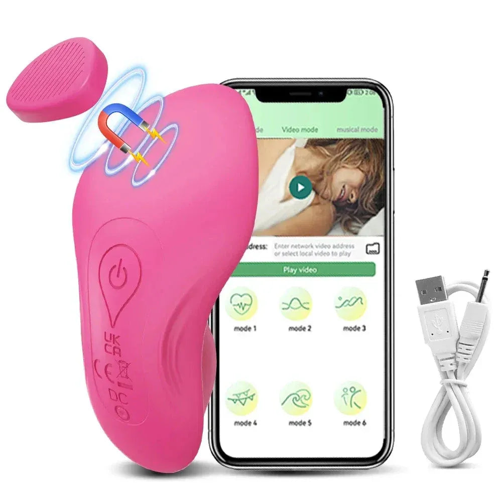 Bluetooth Wearable Vibrator for Women - Magnetic Egg Stimulator